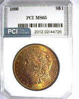 1880 Morgan PCI MS-65 Awesome Color