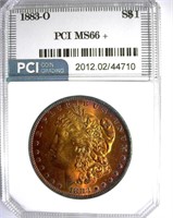1883-O Morgan PCI MS-66+ Outstanding Color