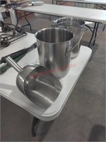 Stainless Pails & Scoop
