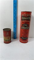 (2) DRY CHEMICAL FIRE EXTINGUISHERS