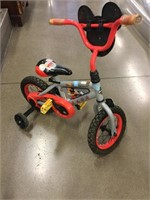 Toddler size Mickey Mouse bicycle with removable