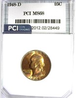 1948-D Quarter PCI MS-68 $450+ GUIDE