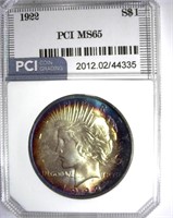 1922 Peace PCI MS-65 Bold Rim Color
