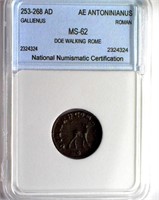 253-268 AD Gallienus NNC MS-62 AE Antoninianus