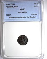 183-133 BC Athena NNC XF-45 AE16