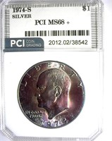 1974-S Silver Ike PCI MS-68+ AMAZING COLOR