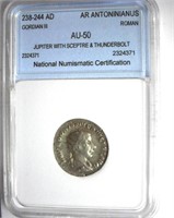 238-244 AD Gordian III NNC AU-50 AR Antoninianus