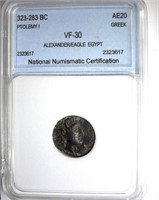323-283 BC Ptolemy I NNC VF-30 AE20