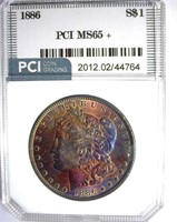 1886 Morgan PCI MS-65+ Unique Color