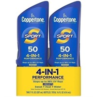NEW Coppertone Sport Sunscreen - SPF 50 - 2pk