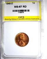 1946-D Cent LVCS MS-67 RD Lists For $250