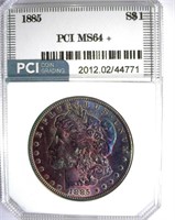1885 Morgan PCI MS-64+ Fabulous Color