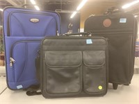 Assorted CarryOn Luggage and Dell Laptop Bag