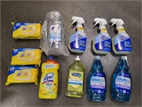 Lot of Cleaning Supplies Clorox Lysol Dawn Purel