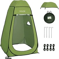 USED Pop Up Tent Portable Toilet Tent (GREEN)