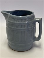 Early Barrel Stoneware Pitcher