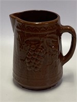 Early grapes on Rick Rack Stoneware Milk Pitcher