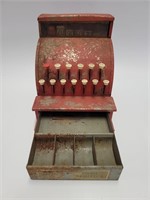 Vintage Happy Time Tin Cash Register (drawer