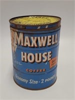 Vintage 2lb Maxwell House Coffee Tin