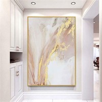 Marbled Gold Foil Luxury Simple Modern Artwork