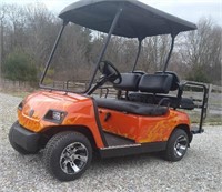 Custom Paint Gas Golf Cart- Road Ready