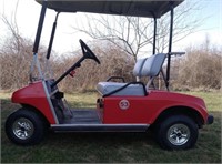 Red Gas Golf Cart