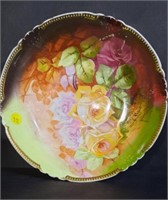Vintage Floral Bowl Signed