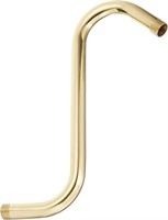 10in Polished Brass S-Style Shower Arm - 3pk