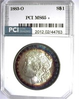1883-O Morgan PCI MS-65+ Lots Of Rim Color