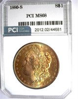 1880-S Morgan PCI MS-68 LISTS FOR $5000