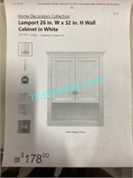 26 in wall cabinet
