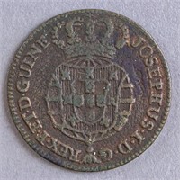 Angola Coin 1757 1/4 Macuta