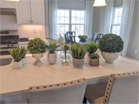 10 PC FAUX GREENERY