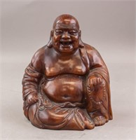Chinese Shoushan Stone Carved Buddha