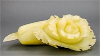 Chinese Yellow Hardstone Lucky Cabbage