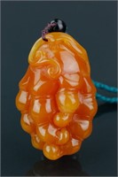 Indonesia Large Tianhuang Stone Carved Pendant