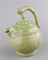 Chinese Celadon Porcelain Inverted Ewer