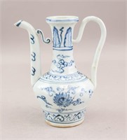 Chinese Blue & White Ming Style Porcelain Teapot