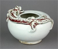 17th Century Chinese Dragon Porcelain Water Pot