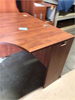 Right shaped Cherry desk 3 drawers