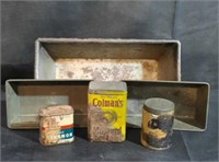 Vintage Baking Tins & Spice Tins