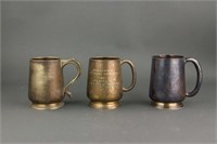 3 PC Silver Cups with Marks