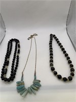 NATURAL STONE & BEAD NECKLACE LOT