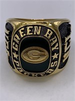 GREENBAY PACKERS GOLD OVERLAY SIZE 30 RING
