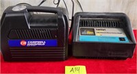 227 - LOT OF 2 BATTERY CHARGERS (A14)