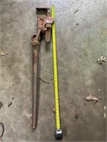 Rigid 48” swivel head pipe wrench