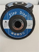 1.  Pack of 10 flap discs 4.5"  60 grit