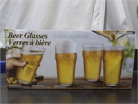 Crystal King Beer Glasses (Missing 1)