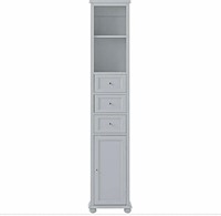 Linen Storage Cabinet in Dove Grey