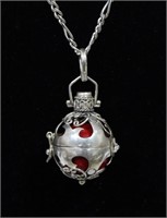 STERLING SILVER HARMONY BALL NECKLACE